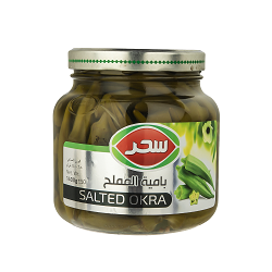 سحر کنسرو شور بامیه شیشه1400گرم